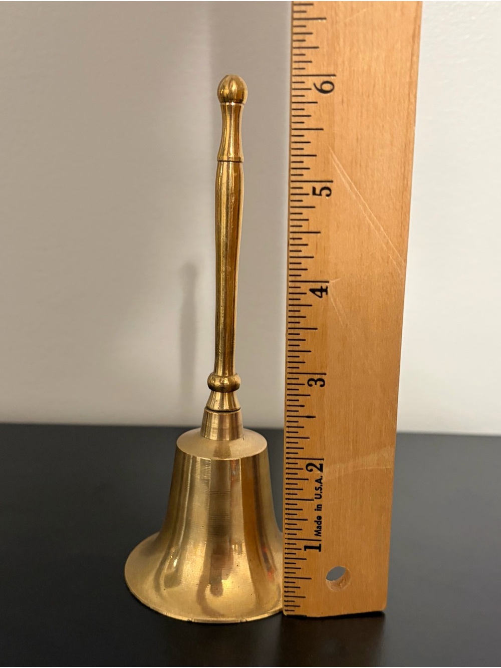 Vintage Brass Hand Bell - Picture 4 of 4